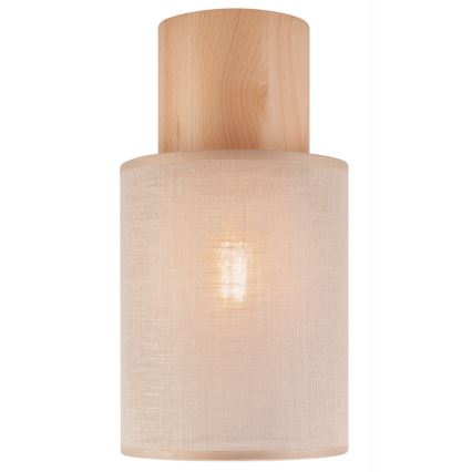 Потолочный светильник ARI 1xE27/60W/230V диаметр 16 см бежевый бук