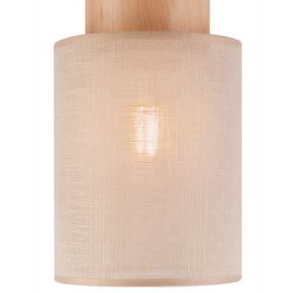 Потолочный светильник ARI 1xE27/60W/230V диаметр 16 см бежевый бук