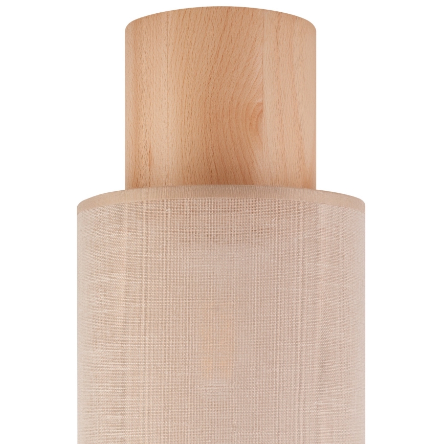 Потолочный светильник ARI 1xE27/60W/230V диаметр 16 см бежевый бук