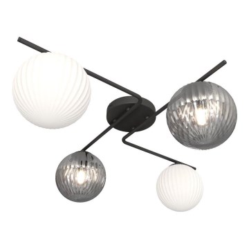 Потолочный светильник AZURA 4xE14/10W/230V черный/серый/белый