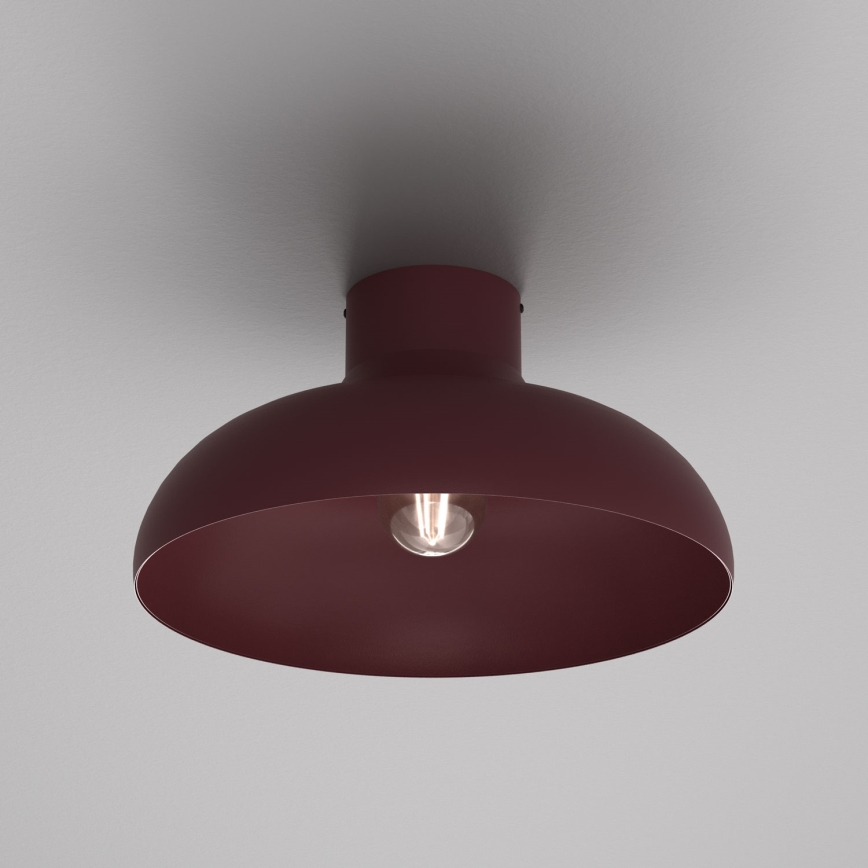 Потолочный светильник BASCA 1xE27/15W/230V, диаметр 40 см, бордовый