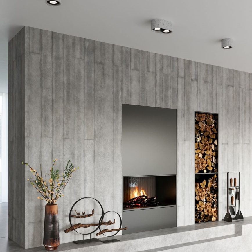 Потолочный светильник BASIC AR111 2xGU10/40W/230V бетон