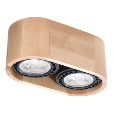 Потолочный светильник BASIC AR111 2xGU10/40W/230V бук