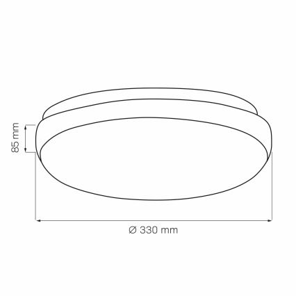 Потолочный светильник BENEDYKT 2xE27/20W/230V диаметр 33 см серебристый