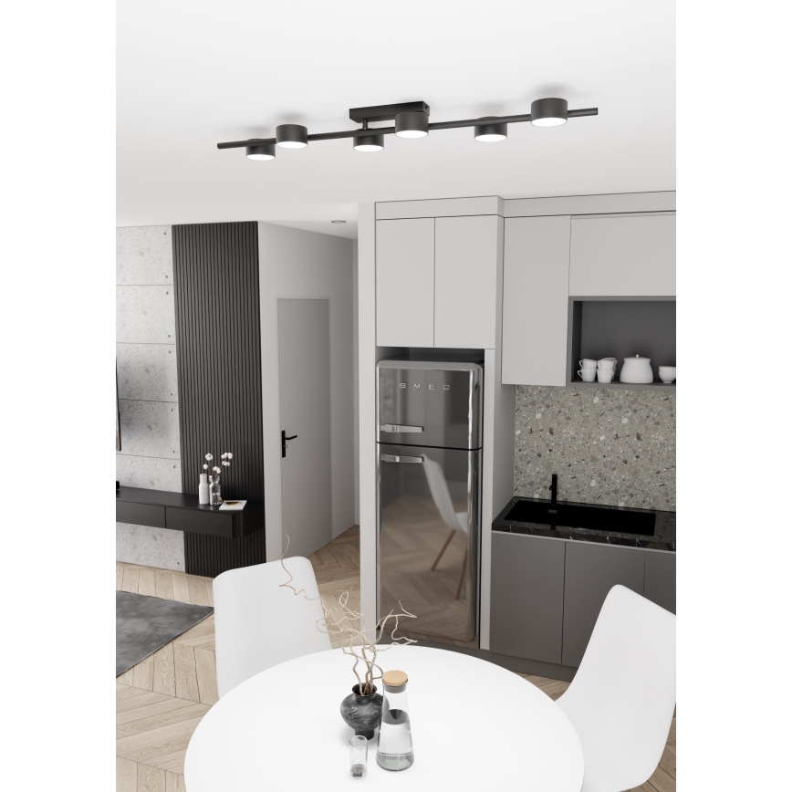 Потолочный светильник BET 6xGX53/12W/230V черный