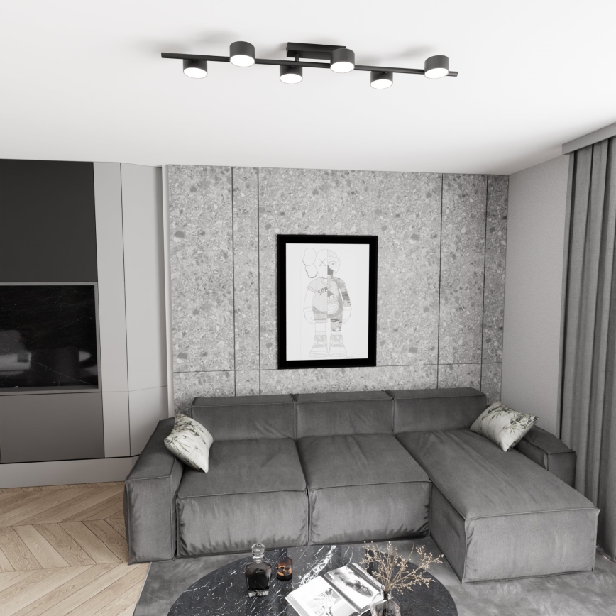 Потолочный светильник BET 6xGX53/12W/230V черный