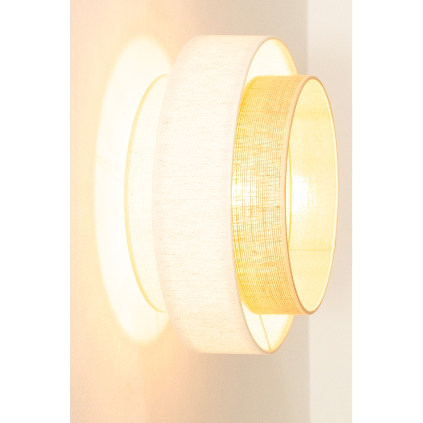 Потолочный светильник BOHO 1xE27/60W/230V Ø 40 см белый/джут