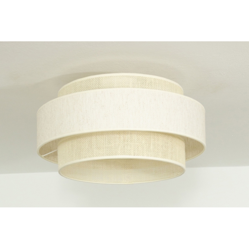 Потолочный светильник BOHO 1xE27/60W/230V Ø 40 см кремовый/джут