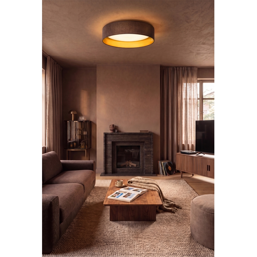 Brilagi - LED-потолочный светильник VELVET SIMPLE LED/36W/230V 3000K диам. 55 см коричневый/золотой