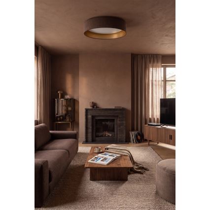 Brilagi - LED-потолочный светильник VELVET SIMPLE LED/36W/230V 3000K диам. 55 см коричневый/золотой