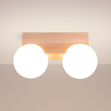 Потолочный светильник BULBO 2xG9/8W/230V бук/белый