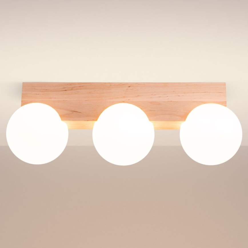 Потолочный светильник BULBO 3xG9/8W/230V бук/белый