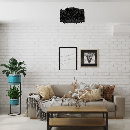 Потолочный светильник CAMO 3xE27/15W/230V черная