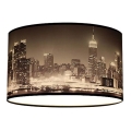 Потолочный светильник CITY с изображением черно-белых небоскребов 2xE27/60W/230V