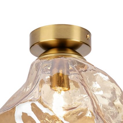 Потолочный светильник CRISTAL 1xE14/15 Вт/230 В латунь/дымчато-бежевый