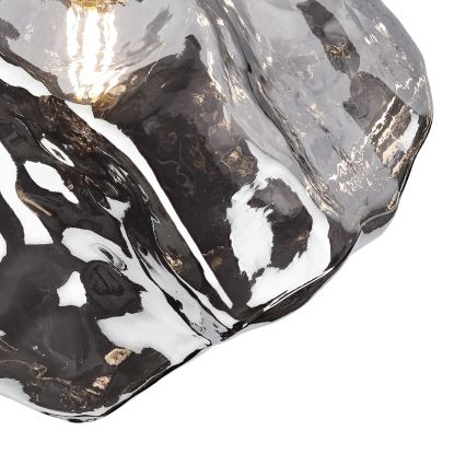 Потолочный светильник CRISTAL 1×E14/15 Вт/230 В, латунь/дымчато-чёрный