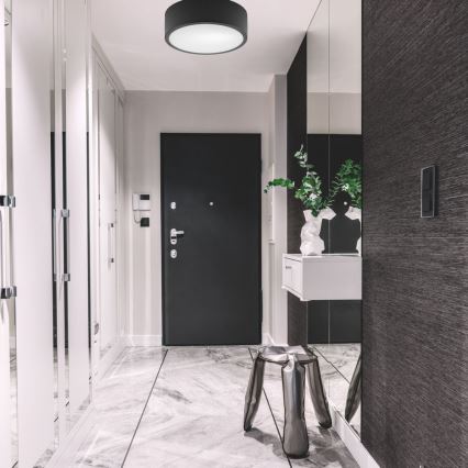 Потолочный светильник DANTE 1xE27/60W/230V диаметр 26 см черный