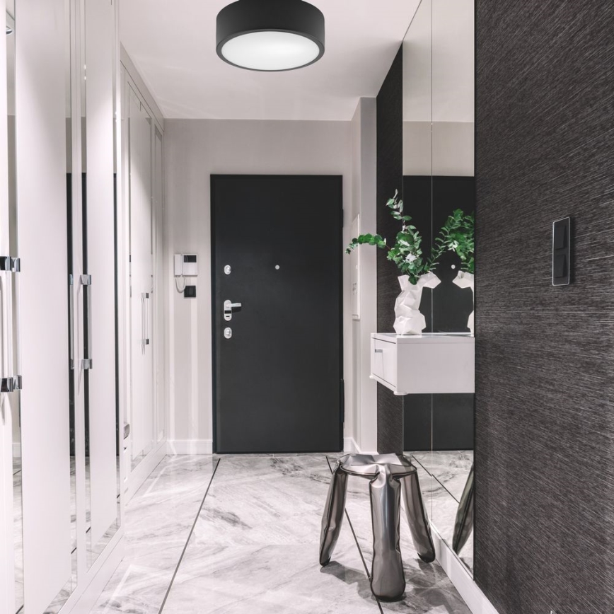 Потолочный светильник DANTE 1xE27/60W/230V диаметр 26 см черный