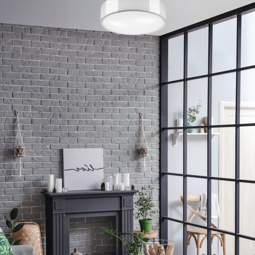 Потолочный светильник DANTE 2xE27/60W/230V диаметр 36 см блестящий хром