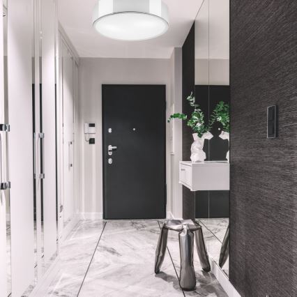 Потолочный светильник DANTE 2xE27/60W/230V диаметр 36 см блестящий хром