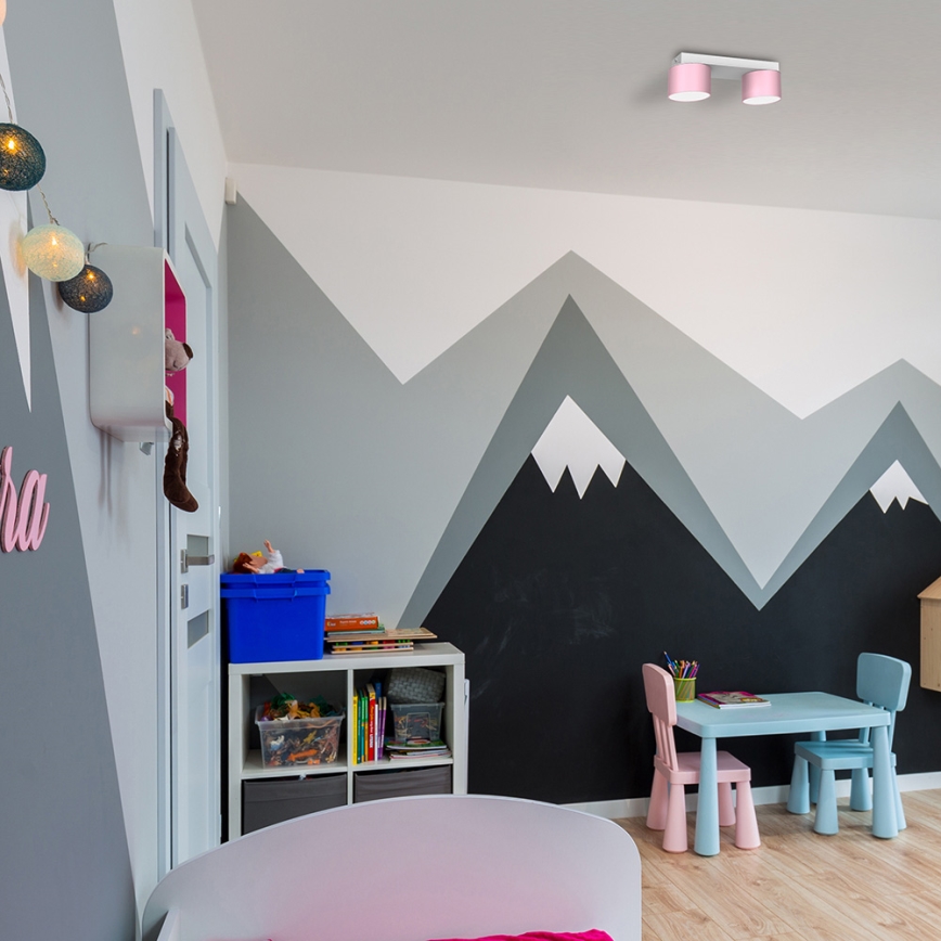 Потолочный светильник DIXIE 2xGX53/11W/230V розовый