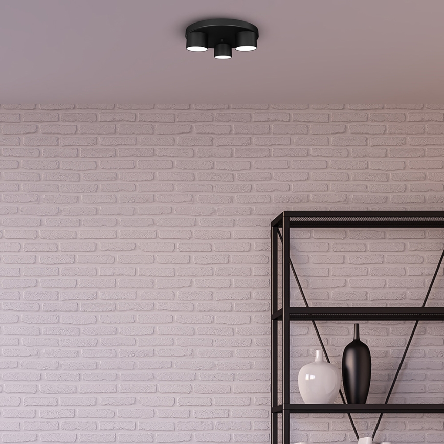 Потолочный светильник DIXIE 3xGX53/11W/230V черный