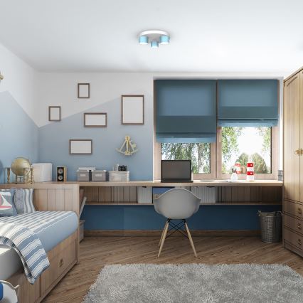 Потолочный светильник DIXIE 3xGX53/11W/230V голубой