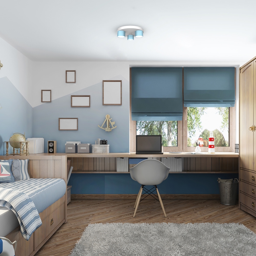 Потолочный светильник DIXIE 3xGX53/11W/230V голубой