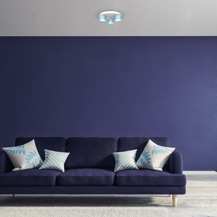 Потолочный светильник DIXIE 3xGX53/11W/230V голубой