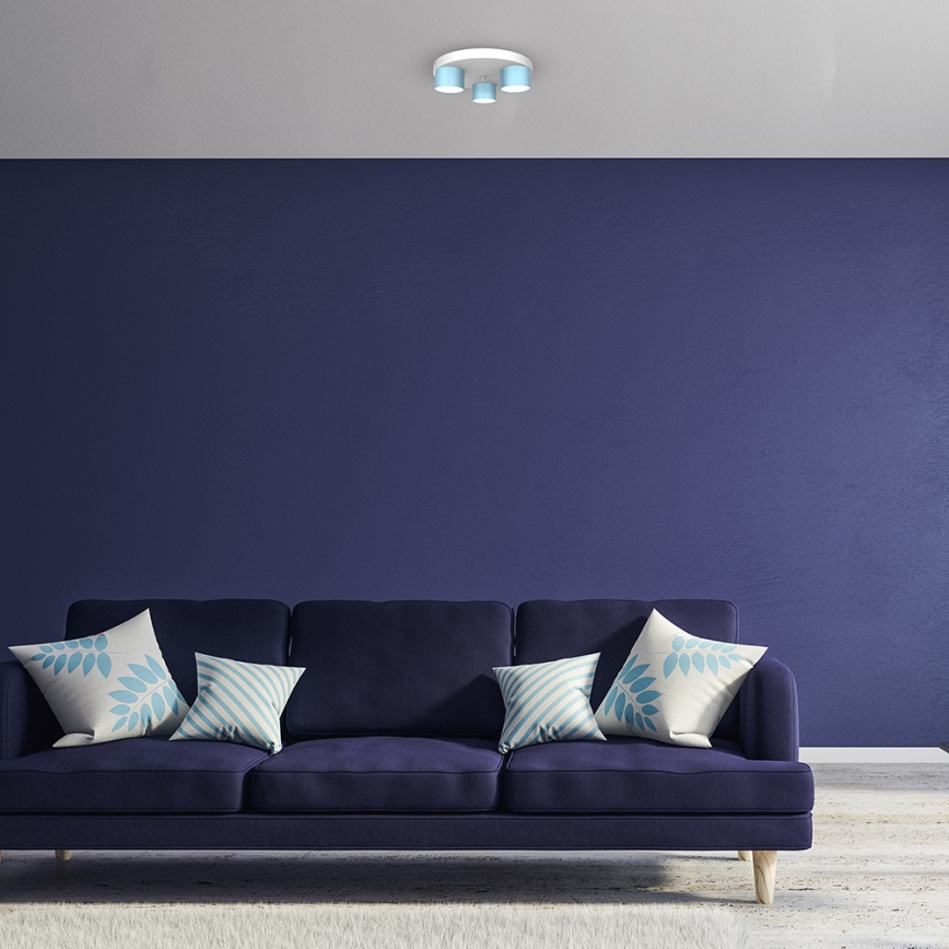 Потолочный светильник DIXIE 3xGX53/11W/230V голубой