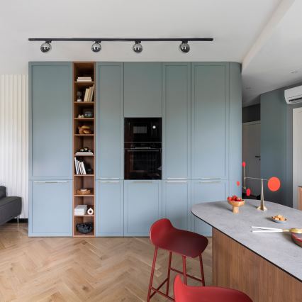 Потолочный светильник для 1-фазной трековой системы TRACER 1xG9/8W/230V черный/дымчатый черный