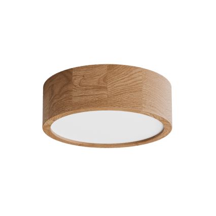 Потолочный светильник для ванной CLEO с датчиком, 2xE27/24W/230V, Ø 27,5 см, IP54, дуб