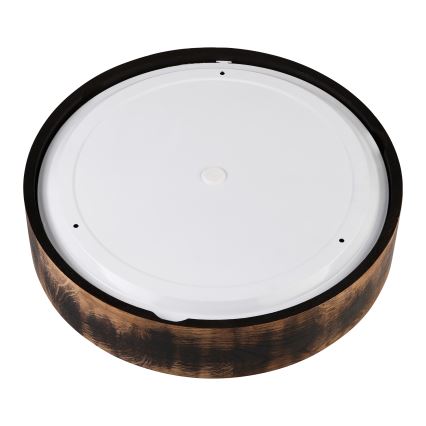 Потолочный светильник для ванной комнаты OAK SMOKY 3xE27/15W/230V IP54 Ø 37,5 см дуб/коричневый