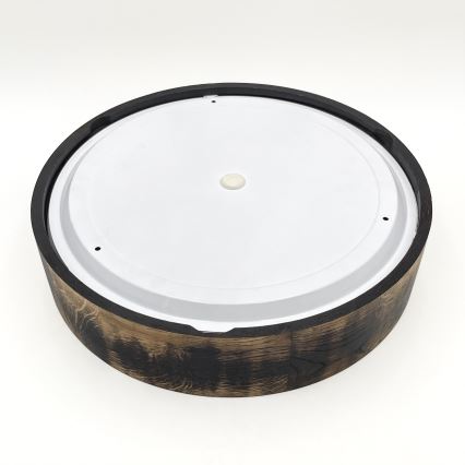 Потолочный светильник для ванной комнаты OAK SMOKY 3xE27/15W/230V IP54 Ø 37,5 см дуб/коричневый