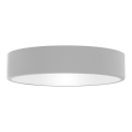 Потолочный светильник для ванной комнаты CLEO с датчиком, 3xE27/24W/230V, диам. 40 см, серый, IP54