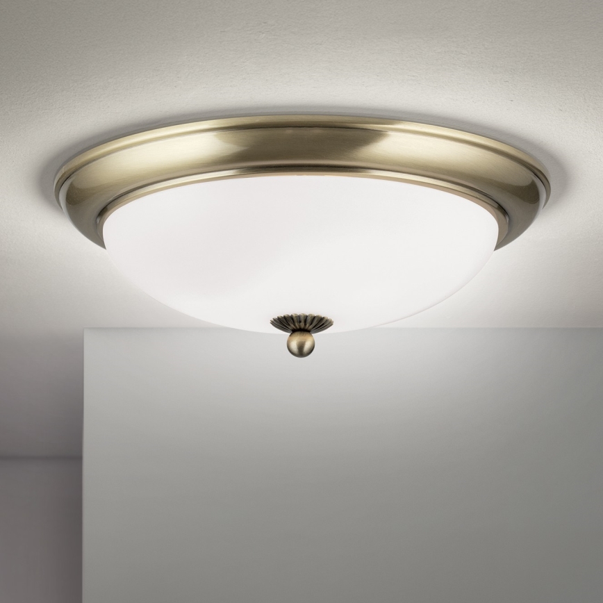 Потолочный светильник EMPIRA 2xE27/40W/230V, диаметр 35,5 см, бронза