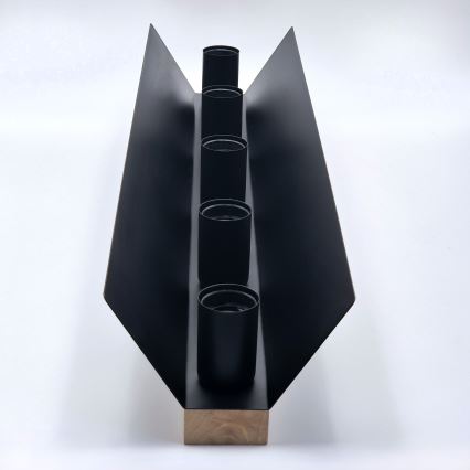 Потолочный светильник ESME 5xE27/15W/230V черный/дуб