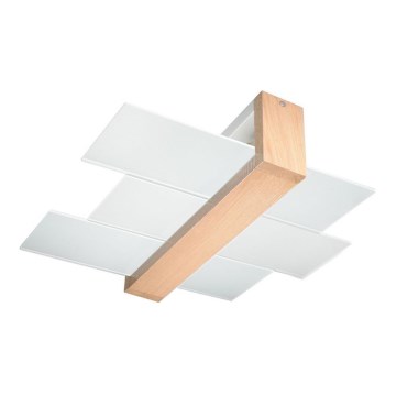 Потолочный светильник FENIKS 2 2xE27/60W/230V береза/бук