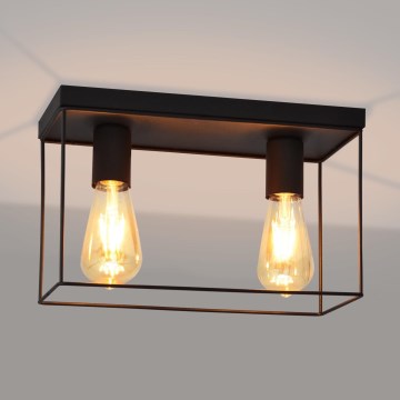 Потолочный светильник FINN 2xE27/15W/230V черный