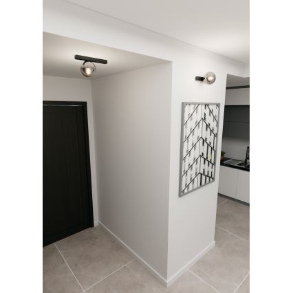 Потолочный светильник FIT 1xE14/10W/230V черный/серый