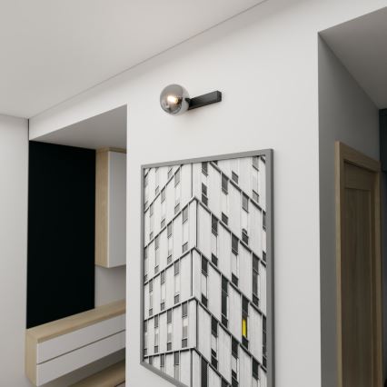 Потолочный светильник FIT 1xE14/10W/230V черный/серый