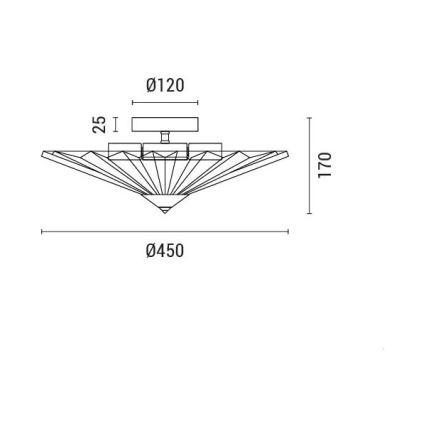 Потолочный светильник FLOAT 5xE14/15W/230V белый