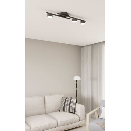 Потолочный светильник FRAGMENT 3xGX53/12W/230V черный