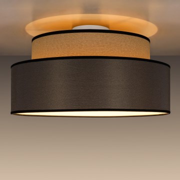 Потолочный светильник GRACE 1xE27/60W/230V бежевый/коричневый