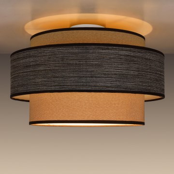 Потолочный светильник GRACE 1xE27/60W/230V бежевый/коричневый