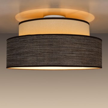 Потолочный светильник GRACE 1xE27/60W/230V кремовый/коричневый