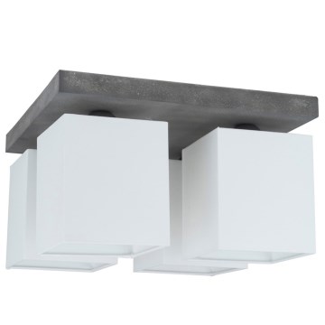 Потолочный светильник GREAT 4xE27/25W/230V бетон