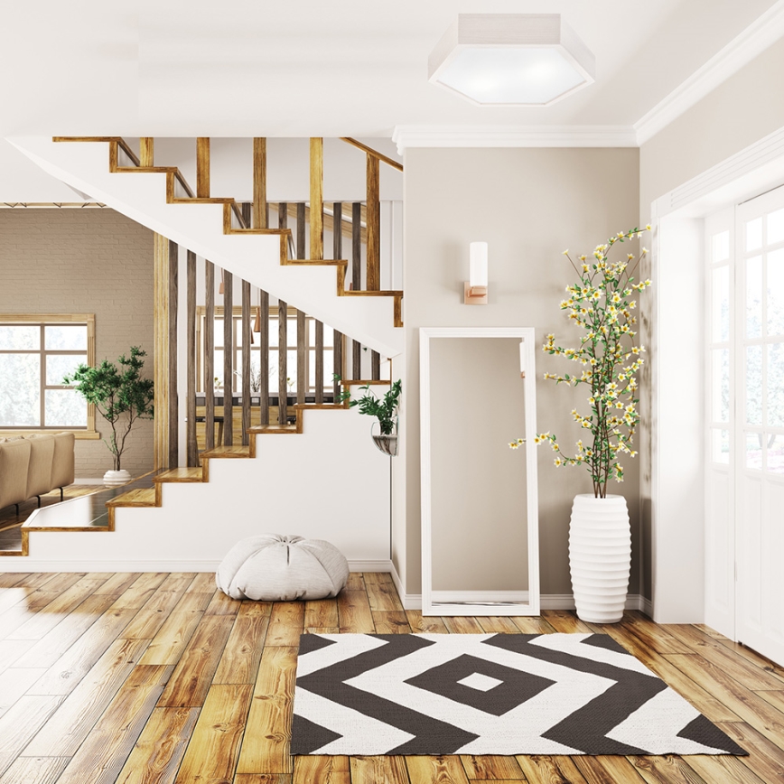 Потолочный светильник HEX 2xE27/60W/230V ⌀ 43 см белая сосна