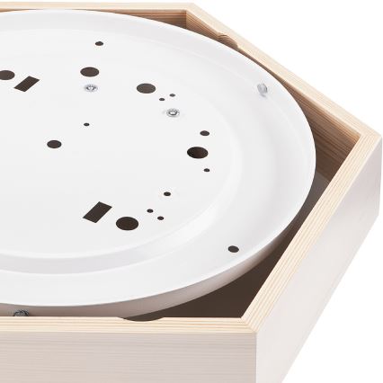 Потолочный светильник HEX 2xE27/60W/230V ⌀ 43 см белая сосна