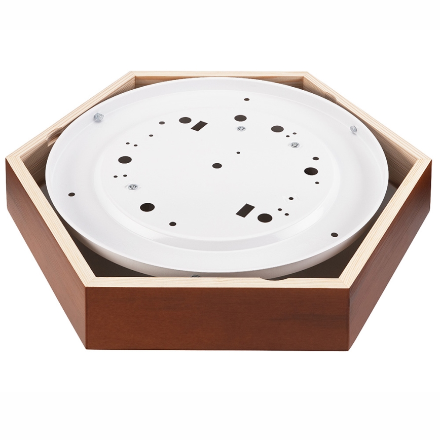 Потолочный светильник HEX 2xE27/60W/230V ⌀ 43 см коричневая сосна